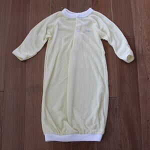 Vintage McBaby McDonalds Polyester Sleep Gown Yellow Gender Neutral‎ 0-6 months